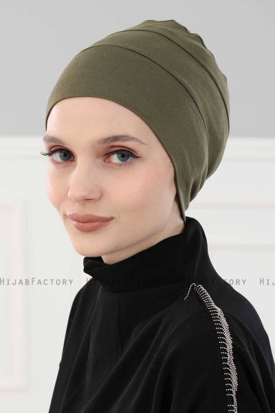 Stella - Khaki Cotton Turban