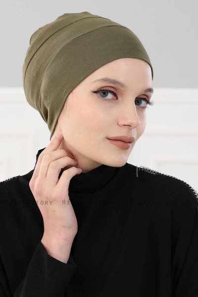 Stella - Khaki Cotton Turban