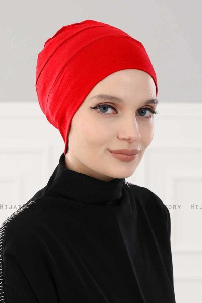 Stella - Red Cotton Turban