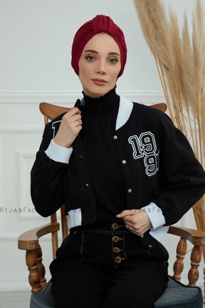 Laura - Bordeaux Cotton Turban