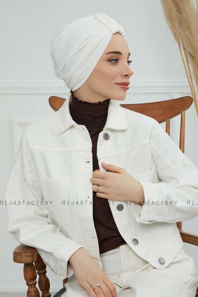 Laura - Creme Cotton Turban