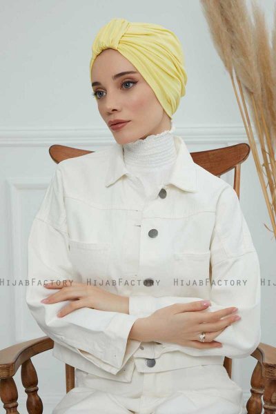 Laura - Yellow Cotton Turban