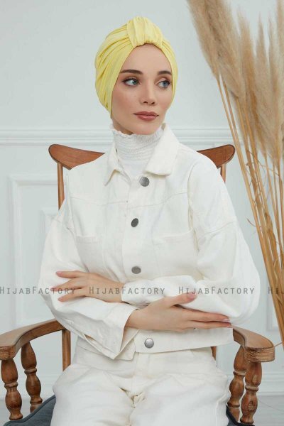 Laura - Yellow Cotton Turban
