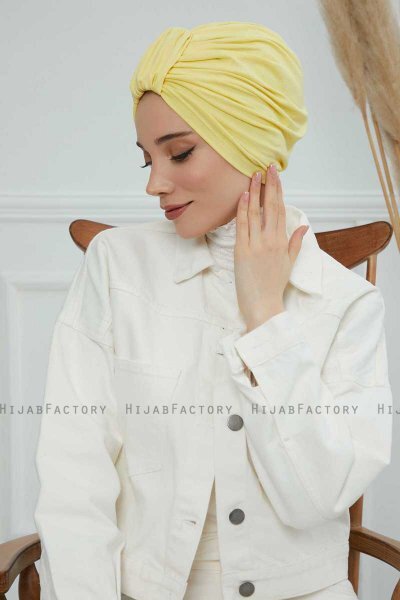 Laura - Yellow Cotton Turban