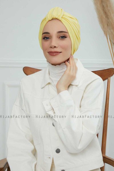 Laura - Yellow Cotton Turban