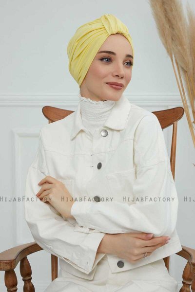 Laura - Yellow Cotton Turban