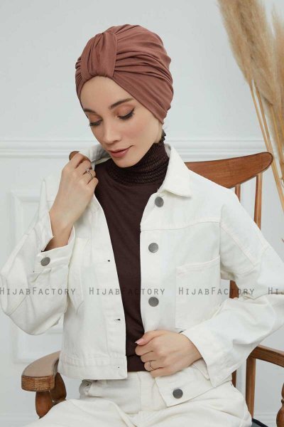 Laura - Caramel Cotton Turban