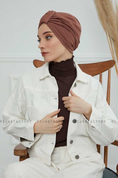 Laura - Caramel Cotton Turban