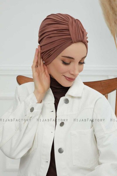 Laura - Caramel Cotton Turban