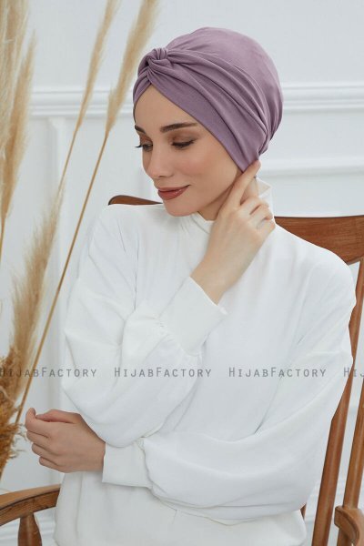 Astrid - Lilac Cotton Turban