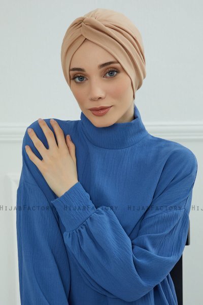 Astrid - Sand Cotton Turban