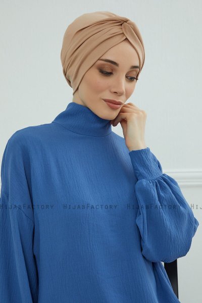 Astrid - Sand Cotton Turban