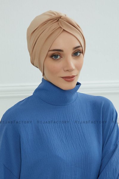 Astrid - Sand Cotton Turban