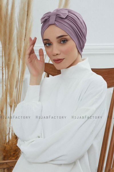 Agnes - Lilac Cotton Turban