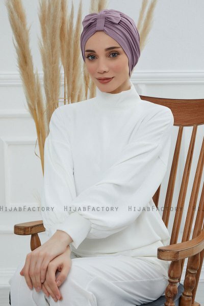Agnes - Lilac Cotton Turban