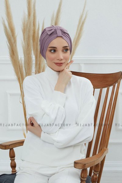 Agnes - Lilac Cotton Turban