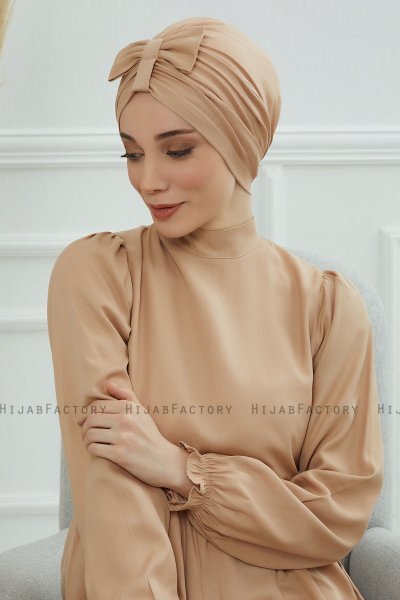 Agnes - Sand Cotton Turban