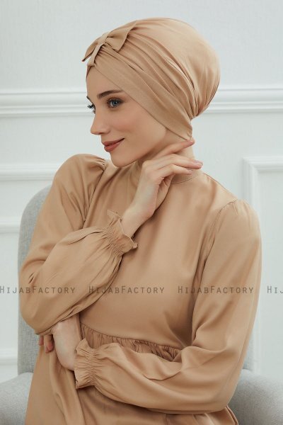 Agnes - Sand Cotton Turban
