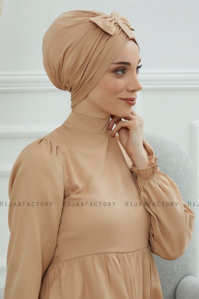 Agnes - Sand Cotton Turban