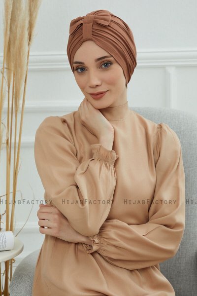 Agnes - Caramel Cotton Turban
