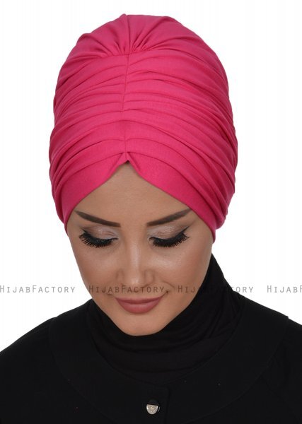 Wilma - Fuchsia Cotton Turban - Ayse Turban