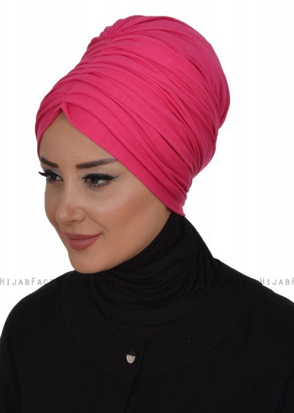 Wilma - Fuchsia Cotton Turban - Ayse Turban