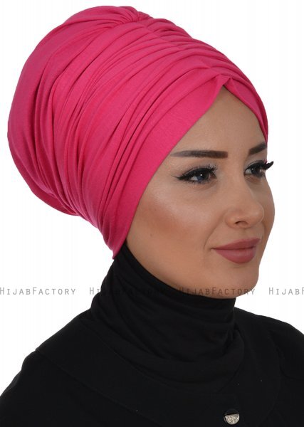 Wilma - Fuchsia Cotton Turban - Ayse Turban