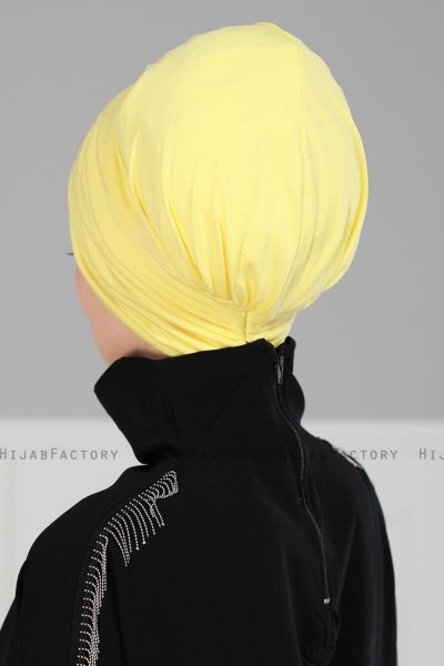 Wilma - Yellow Cotton Turban - Ayse Turban
