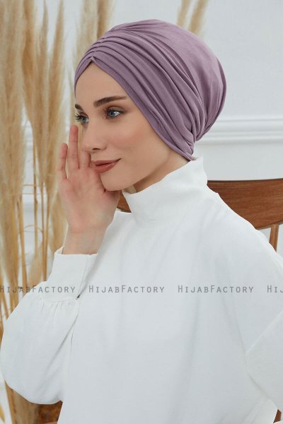 Wilma - Lilac Cotton Turban