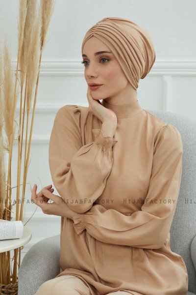 Wilma - Sand Cotton Turban