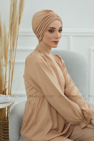 Wilma - Sand Cotton Turban