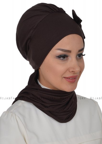 Bianca - Brown Cotton Turban