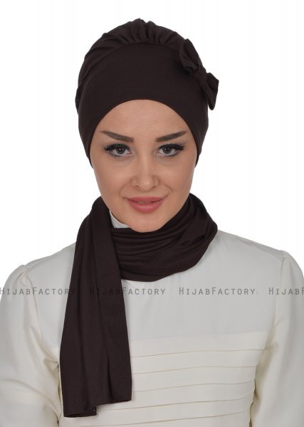 Bianca - Brown Cotton Turban