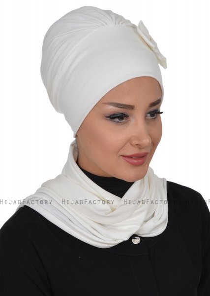 Bianca - Creme Cotton Turban