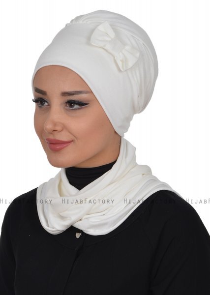 Bianca - Creme Cotton Turban