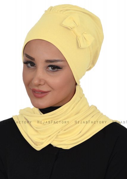 Bianca - Yellow Cotton Turban