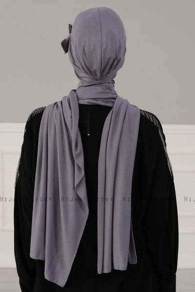 Bianca - Grey Cotton Turban