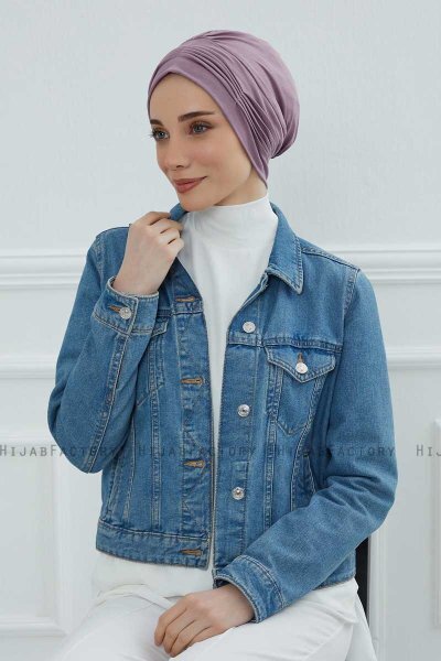 Linda - Lilac Cotton Turban