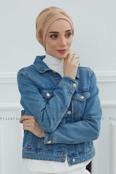Linda - Sand Cotton Turban