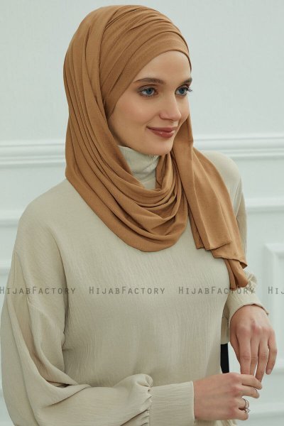 Rebecca - Light Brown Cotton Turban
