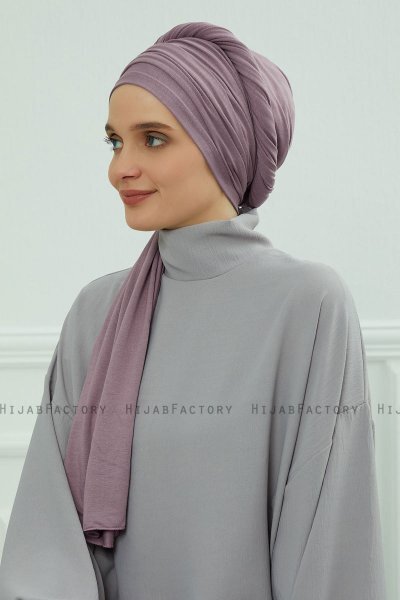 Rebecca - Lilac Cotton Turban