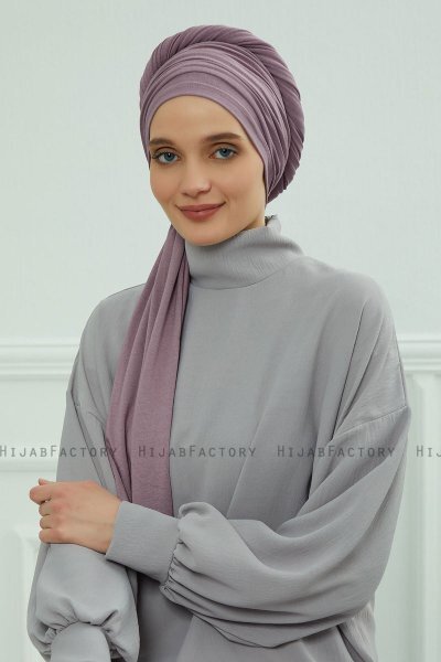 Rebecca - Lilac Cotton Turban