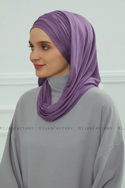 Rebecca - Violet Cotton Turban