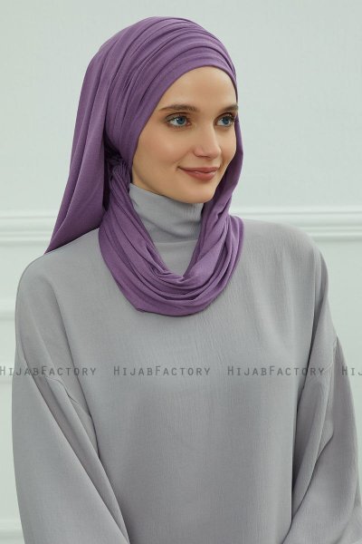 Rebecca - Violet Cotton Turban
