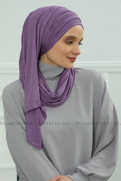 Rebecca - Violet Cotton Turban