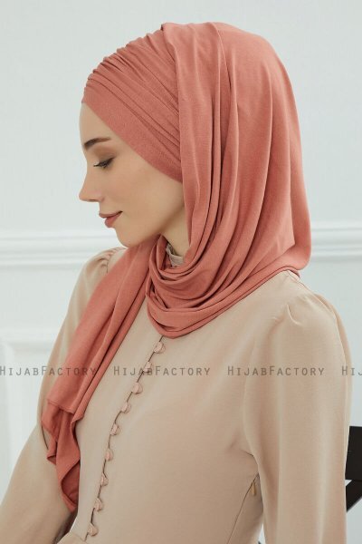 Rebecca - Salmon Cotton Turban