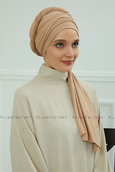 Rebecca - Sand Cotton Turban