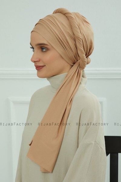 Rebecca - Sand Cotton Turban