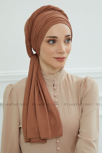 Rebecca - Caramel Cotton Turban
