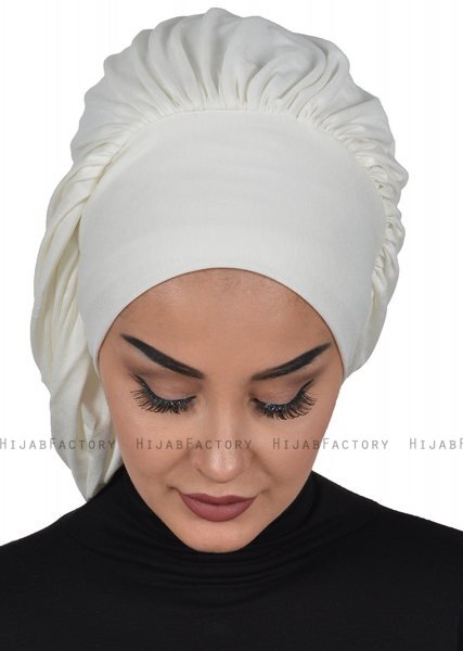 Isabella - Creme Cotton Turban - Ayse Turban